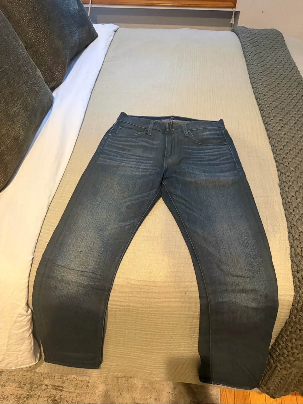 7 For All Mankind Men's Skinny Jeans - Faded Blue